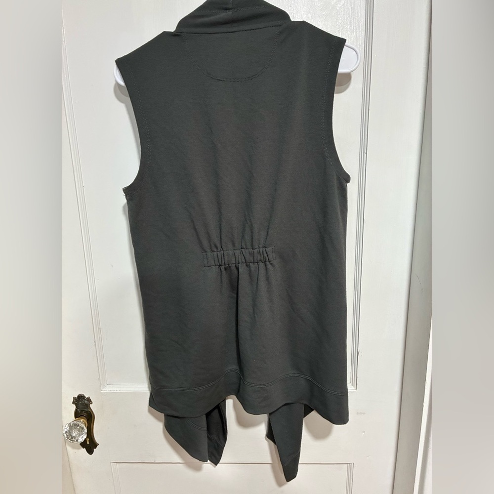 Harper Heritage Womens Gray Long Vest Zipper Detail Small - Picture 7 of 7